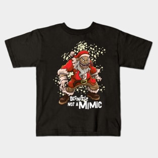 Roleplaying Mimic Creature RPG Joke Meme DM PnP Christmas Kids T-Shirt